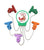 OctoClip Refrigerator Magnet - Merry Christmas with Multi Colored Clips