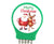 OctoClip Refrigerator Magnet - Merry Christmas with Multi Colored Clips